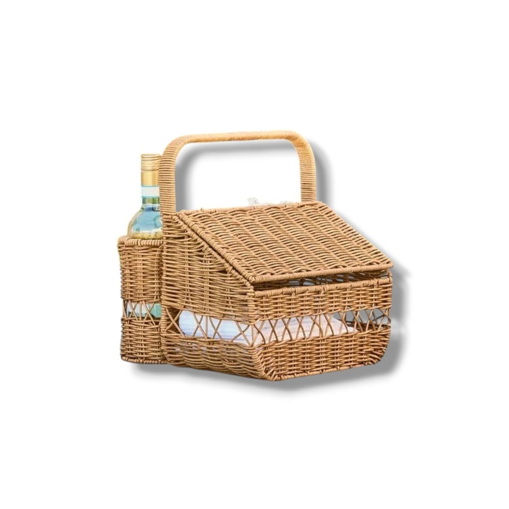Better Homes & Gardens Rattan Picnic Basket Brown - Walmart Summer 2025